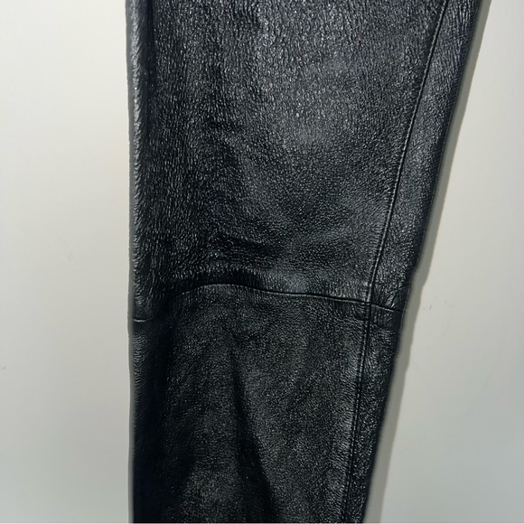 J Brand MACEY HIGH RISE PULL ON LEATHER LEGGINGS - Size M - Picture 10 of 12
